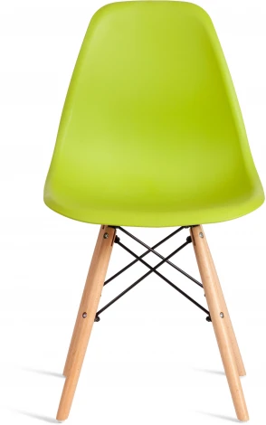 Стул CINDY (EAMES) (mod. 1801) / 1 шт. в упаковке (Дерево бук,Металл,Пластик /Оливковый)