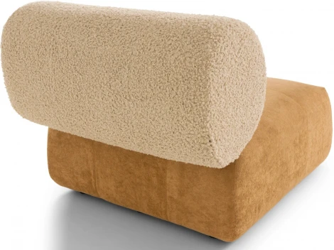 Модуль Trevi одинарный (Велюр,Искусственный мех/Бежевый,Коричневый) ОГОГО Обстановочка! арт.880916