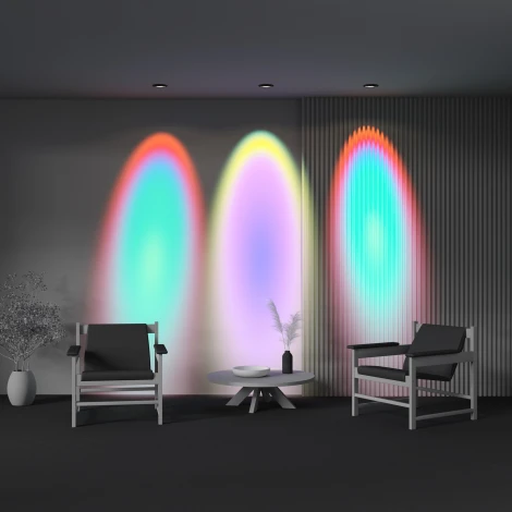 Встраиваемый светильник Maytoni Lens DL105-12W4K-B (LED, 220V, круглые, IP44)