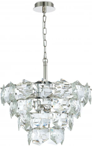 Подвесная люстра каскадная Simple Story 1098 1098-6PL (220V, хрусталь, на цепи)