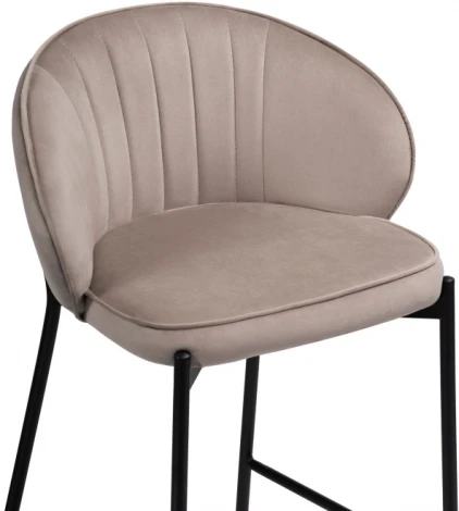 Полубарный стул Woodville Нейл латте / черный 528461