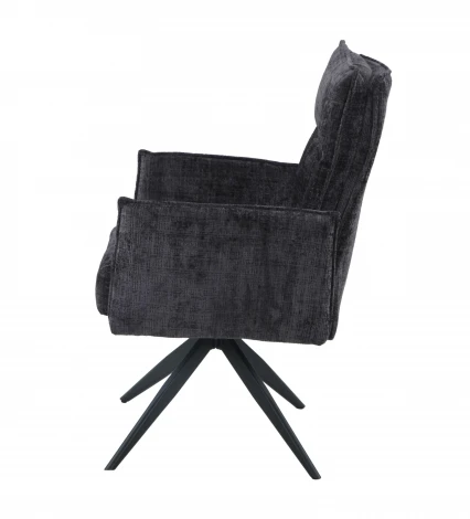 Стул DikLine 6824 тк. Серая 709-23, опоры черные поворотный