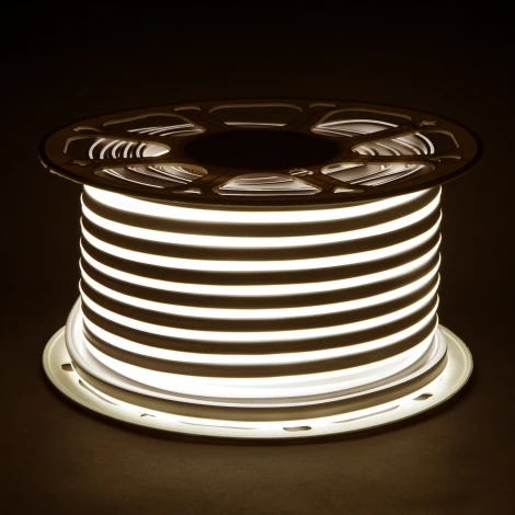 Светодиодная лента Elektrostandard LS 001 220V 9,6 IP67 Гибкий неон 9,6W 120Led 2835 односторонний дневной белый, 50 м