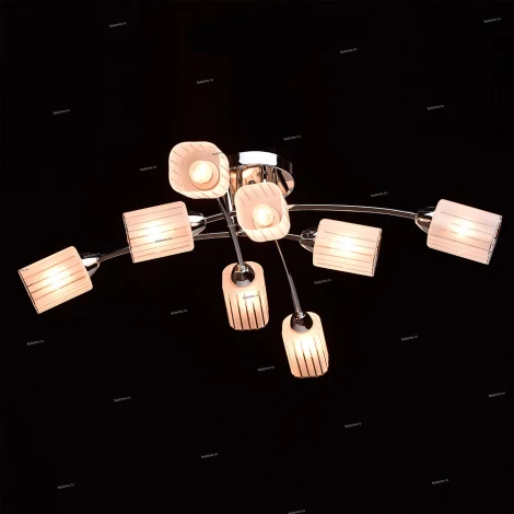 Потолочная люстра DeMarkt Олимпия 638011808 (220V, узор в полоску)