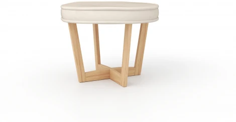 Пуф Arsko Вильсон молочный велюр