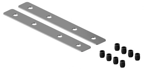 Соединитель для шинопровода под натяжной потолок, серебристый, 2 шт. Hesby Lighting ElDeko HSBL_0189