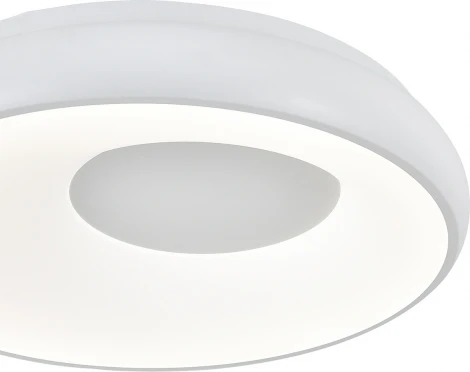 Потолочный светильник круглый (14016/1С White) Indigo Cratere V000152L (регулировка яркости, LED, 220V, пульт управления, круглые)