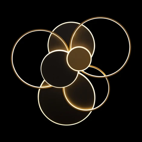 Потолочная люстра на штанге Megan 10163 Black (LED, 220V, круглые, кольцо)