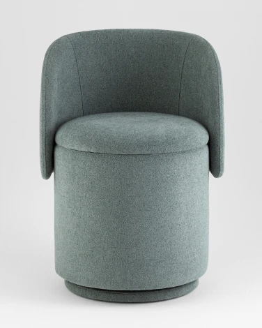 Пуф-трансформер Таунсвилл вращающийся с ящиком букле зеленый Stool Group УТ000042270
