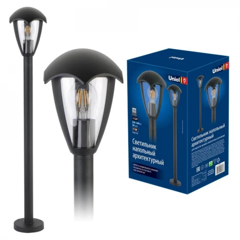 Наземный фонарь Uniel UUL-T80A 60W/E27 IP54 BLACK (220V)