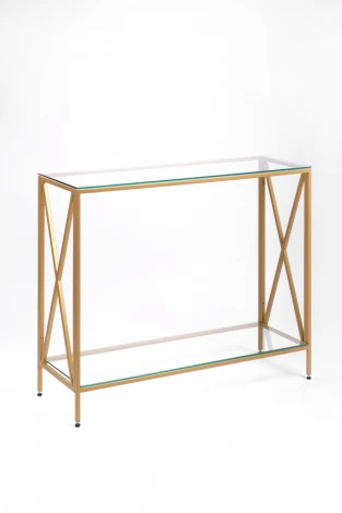 Консольный стол AllConsoles 1031-CG clear золотой