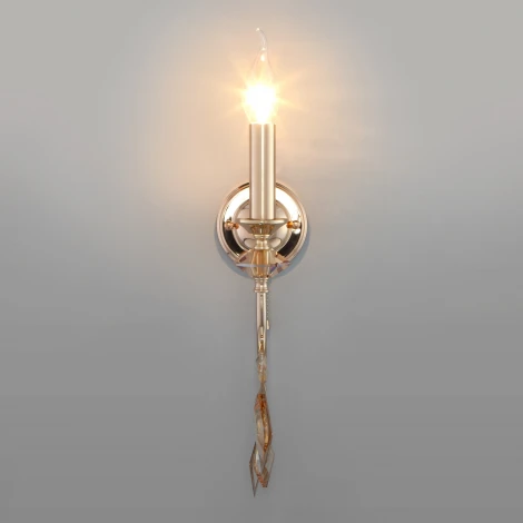 Бра Eurosvet 10120/1 золото (220V, подвески, выключатель, свеча)