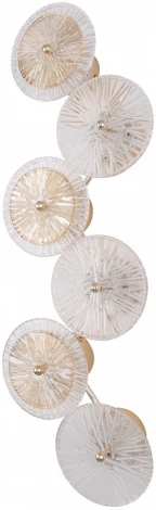 Бра светодиодное Arte Milano AM-1252B 6.1252B.D250.H700.LED G (220V, круглые)