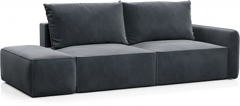 ПОРТЛЕНД  Диван прямой с банкеткой серый D1 furniture арт.AAA41669004
