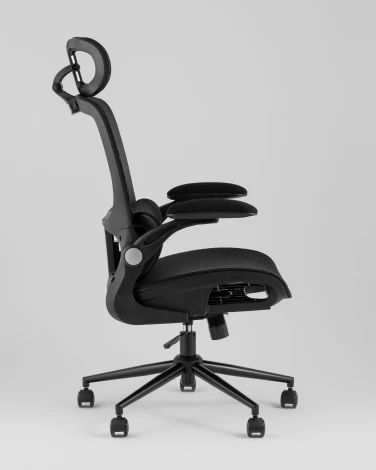 Кресло офисное TopChairs Tactus черная сетка Stool Group УТ000042052