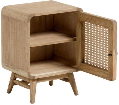 Тумба прикроватная La Forma (ex Julia Grup) Nalu (Дерево,Фанера,Ротанг,Шпон)