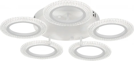 Потолочная люстра Natali Kovaltseva Simply LED LAMPS 81122/5C с пультом ДУ 80W, белый, LED