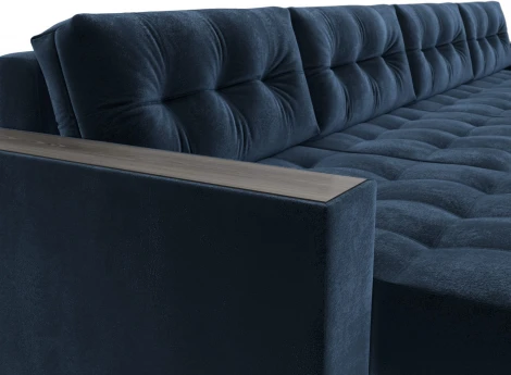 Диван П-образный с декором Лига-049 НПБ Лонг Лига Диванов (Велюр) арт.128575