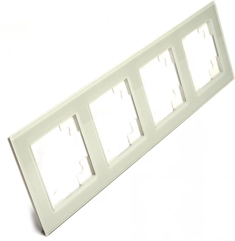 Рамка на 4 поста (дымчатый) Stekker Катрин 49037