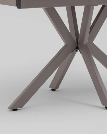 Стол Marmer 120-180/80/76 см подстолье металл капучино Stool Group УТ000042366