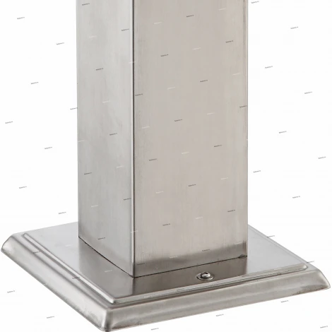 Столб со штепсельной розеткой Globo Pietra, 4 гнезда, никель с серым