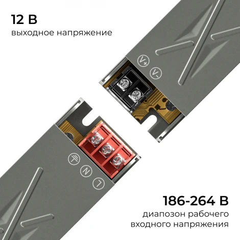 Блок питания для светодиодной ленты 12В Apeyron 03-251