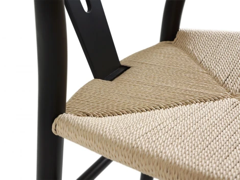 Стул Monk stick ОГОГО Обстановочка! 942590 (Массив,Дерево/Черный,Бежевый)