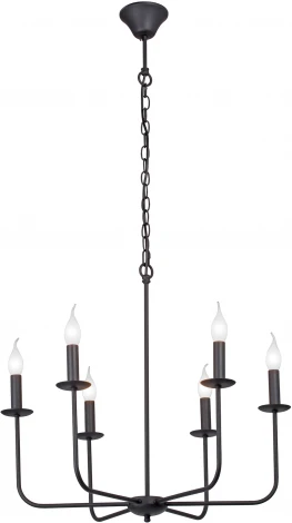Подвесная люстра V3986-1/6 Vitaluce (220V, на цепи, свеча)