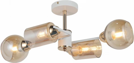 Потолочная люстра на штанге ILLUMICO IL8243-4COU-79 WH GD (220V)