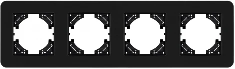 Рамка стеклянная FRM-OMALI-SFGS-4-BK (Arlight) 049717
