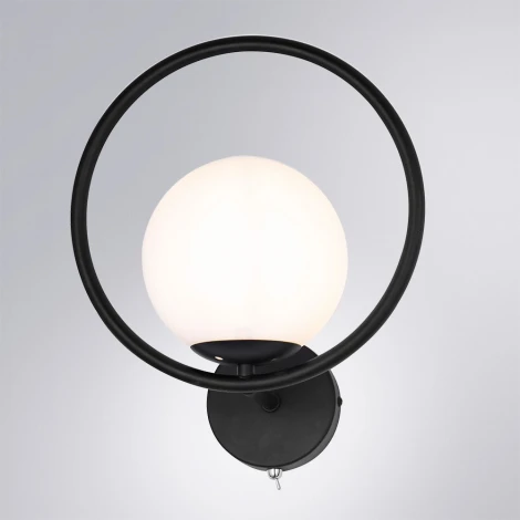 Бра Arte Lamp Matisse A7741AP-1BK (220V, выключатель, шар)