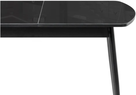Стеклянный стол Woodville Бейкер черный 551082