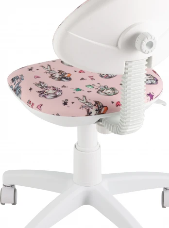 Кресло компьютерное детское УМКА Girls пластик белый Stool Group (арт.УТ000038770)