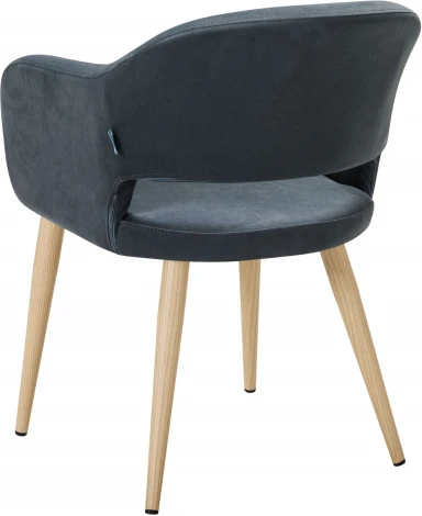 Кресло Oscar Diag grey/нат.дуб R-Home арт.410118141h_Diaggrey_н.дуб