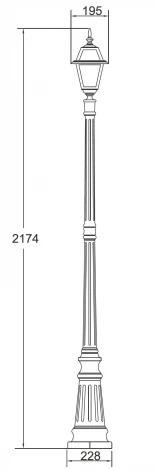 Наземный фонарь Oasis Light Faro Lgg 91109