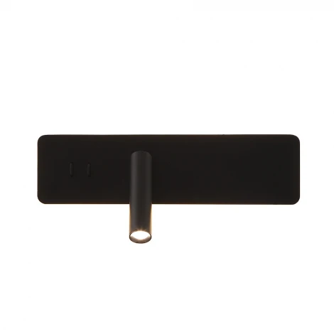 Настенный светильник со спотом с выключателем Crystal Lux VECTOR AP15W LED BL