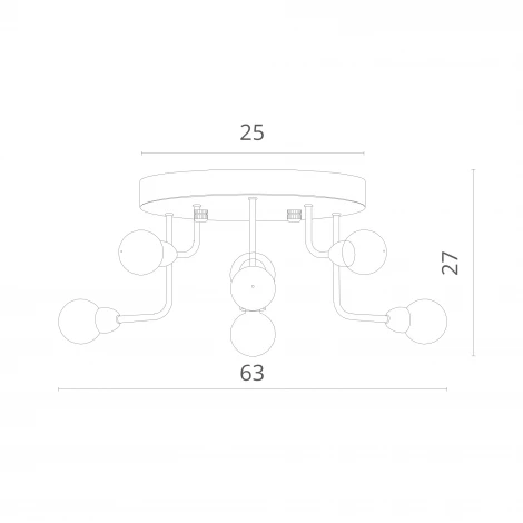 Потолочная люстра Divinare Dallas 3360/15 PL-9