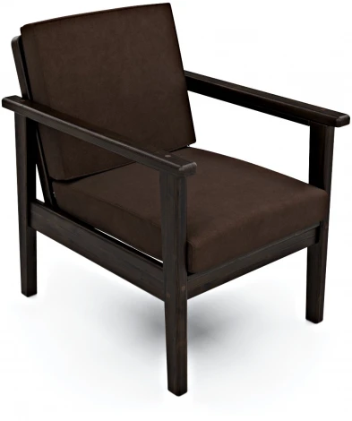 Кресло Arsko Лориан венге велюр коричневый