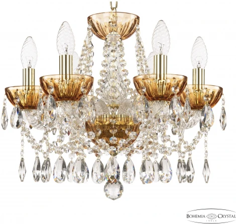 Подвесная люстра Bohemia 5413 5413/6/141 G Amber/M-1H