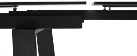 Стол VASTO 180 MARBLES KL-99 Белый мрамор матовый, итальянская керамика/ черный каркас М-City