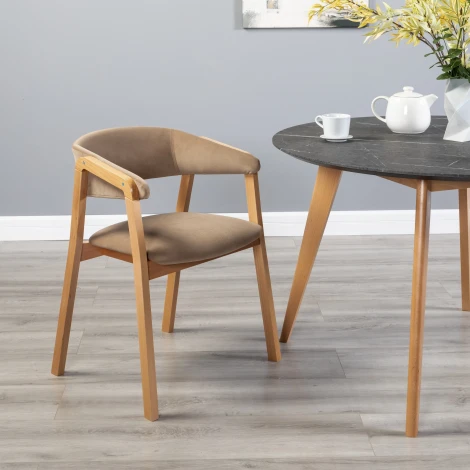 Кресло Dalia Soft Beige/Натур R-Home арт.400012510h_diagbeige_natur