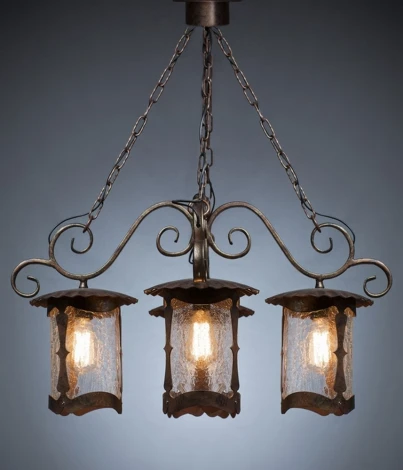 Уличный светильник подвесной Русские фонари Valencia 190-94/brg-03 (220V, ковка, на цепи)