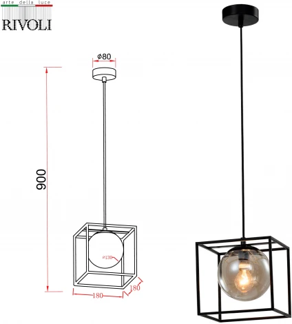 Светильник подвесной Miyuki 5146-201 1 х Е14 40 Вт