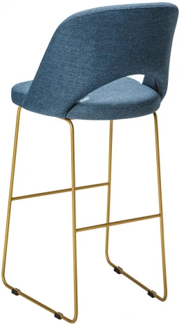 Стул барный Lars БлюАрт/ЛинкЗолот R-Home арт.4101208h_БлюАртЗолот_БАР