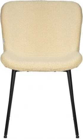 Стул обеденный Dobrin MILO (черные ножки, кремовый букле (UF992-02))