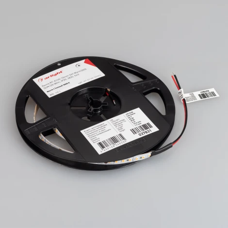Светодиодная лента RT-A140-10mm 24V Warm3000 SUN (20 W/m, IP20, 2835, 5m) (Arlight) 037831