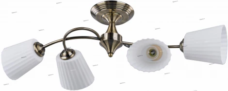 Потолочная люстра IDLamp Dorothea 879/4PF-Oldbronze