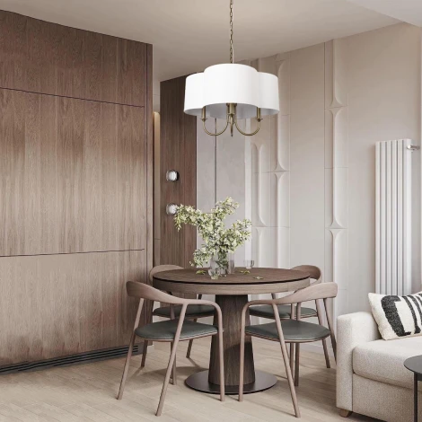 Подвесная люстра Loft It Silence 10303P Nickel (220V, на цепи)