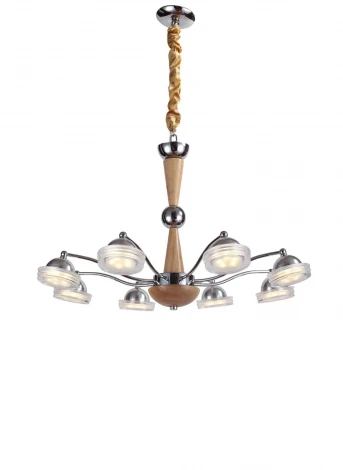 Подвесная люстра Lucia Tucci Natura 067.8 Led (220V, бук, на цепи)