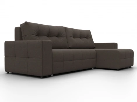 Диван угловой Лига-122 угол универсальный (ДСП,Брус,Рогожка/Коричневый) Лига Диванов 137598